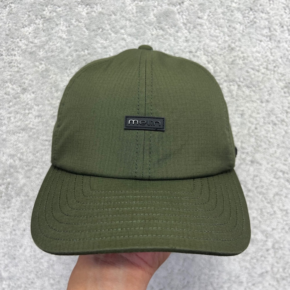 Melin The Legend Strapback Hat Green Thermal Ripcord Collection Water Resistant